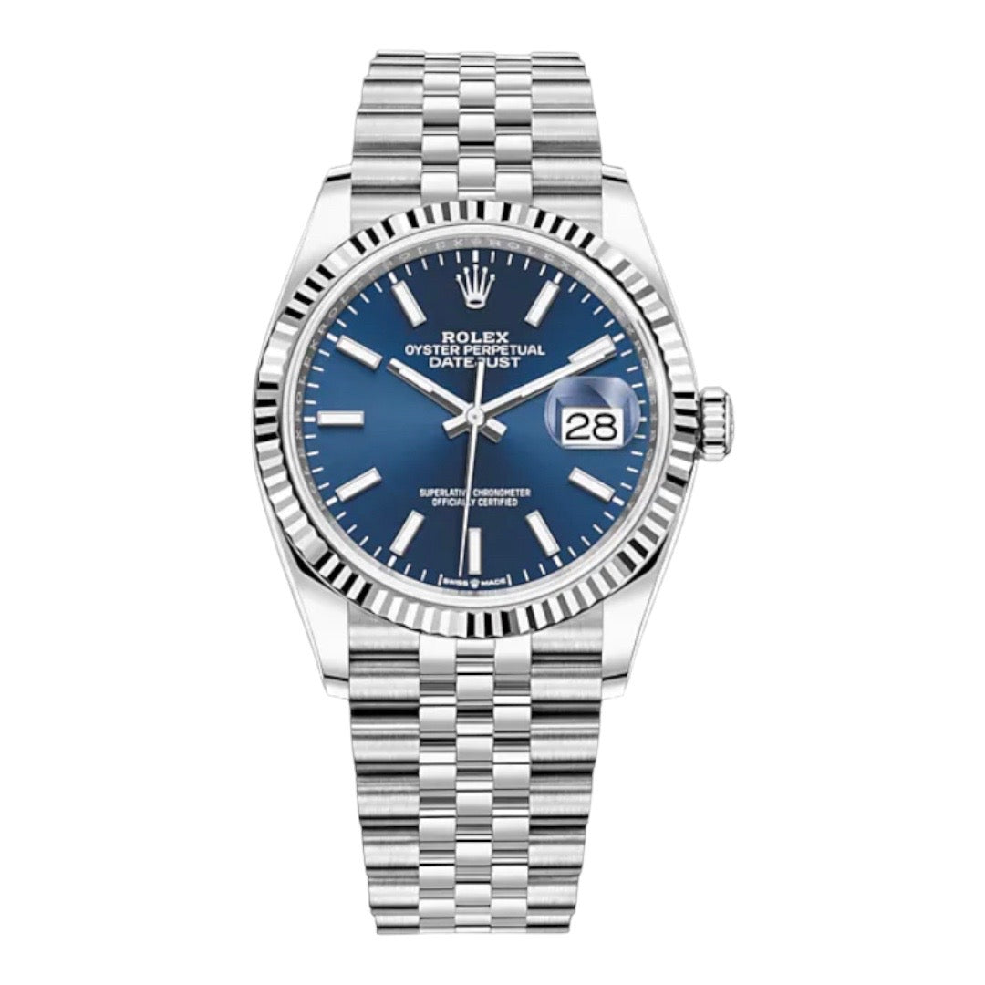 ROLEX DATEJUST 36 126234 BLEU JUBILÉE - Full set 2025